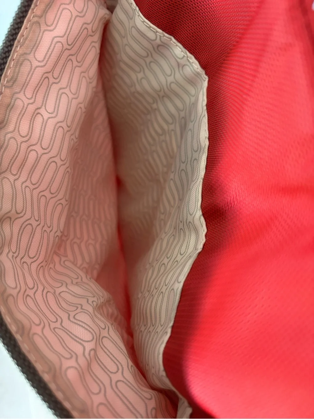 Red Tumi Ballistic Nylon Crossbody Messenger Bag